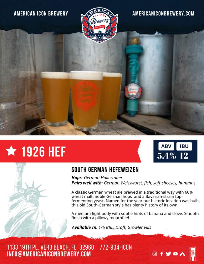 SELL SHEETS American Icon Brewery Vero Beach Florida. Our mission