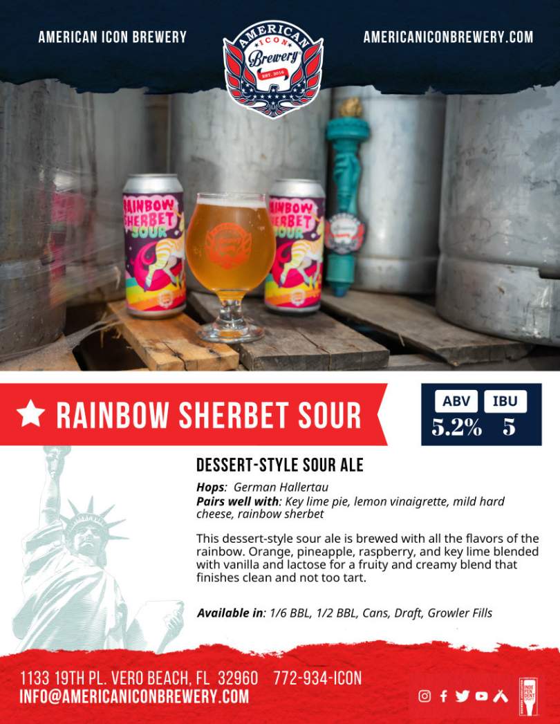 SELL SHEETS - American Icon Brewery - Vero Beach Florida. Our mission ...