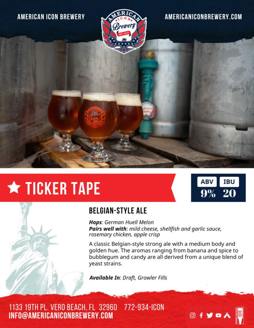 SELL SHEETS American Icon Brewery Vero Beach Florida. Our mission
