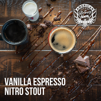 Vanilla Espresso Nitro Stout Marketing Material